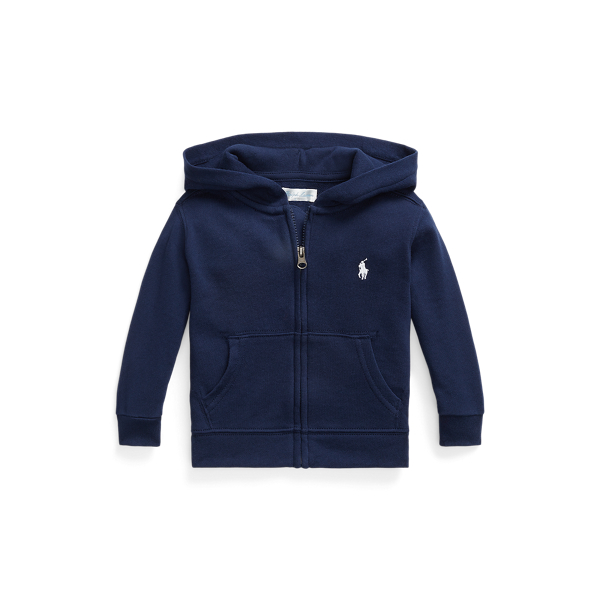 Ralph Lauren Big Boys Embroidered Terry Cotton Hoodie Gray Size S main image 0