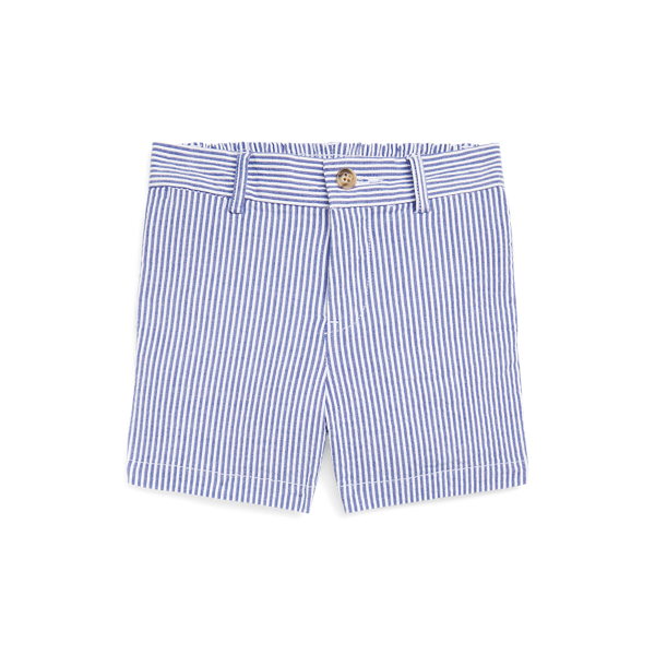 Stretch Cotton Seersucker Short