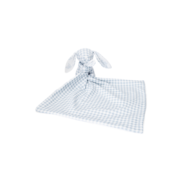 Reversible Cotton Bunny Lovey Blanket