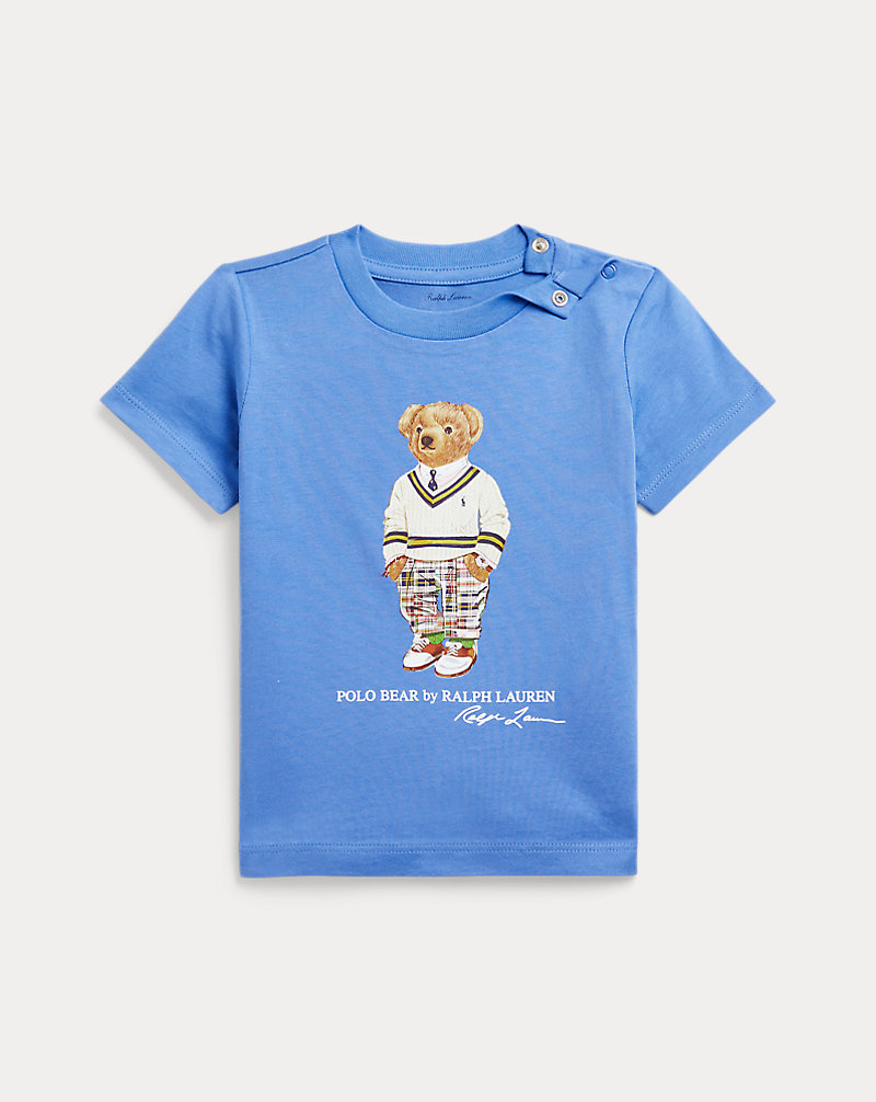 T-shirt de malha com Polo Bear Bebé menino 1