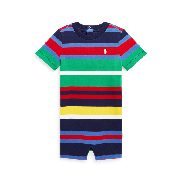 Striped Cotton Jersey Shortall