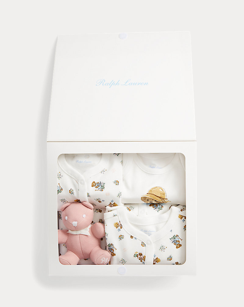 Polo Bear Cotton 5-Piece Gift Set Baby Girl 1