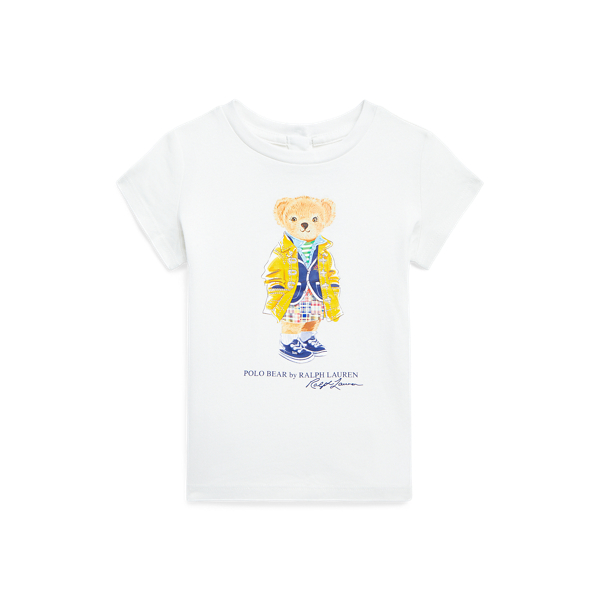 Polo Bear Cotton Jersey T-Shirt Baby Girl 1