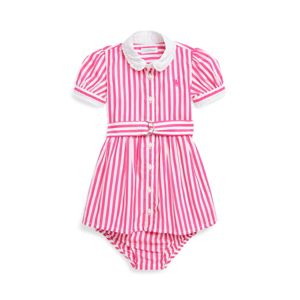 Belted Cotton Shirtdress & Bloomer