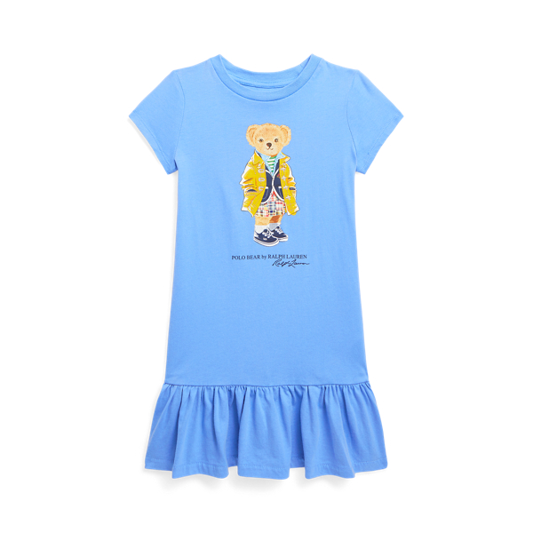 Polo Bear Cotton Jersey Dress