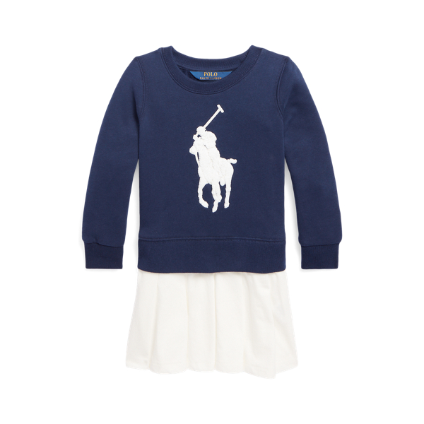 Big Pony Fleece Sweatshirt Dress