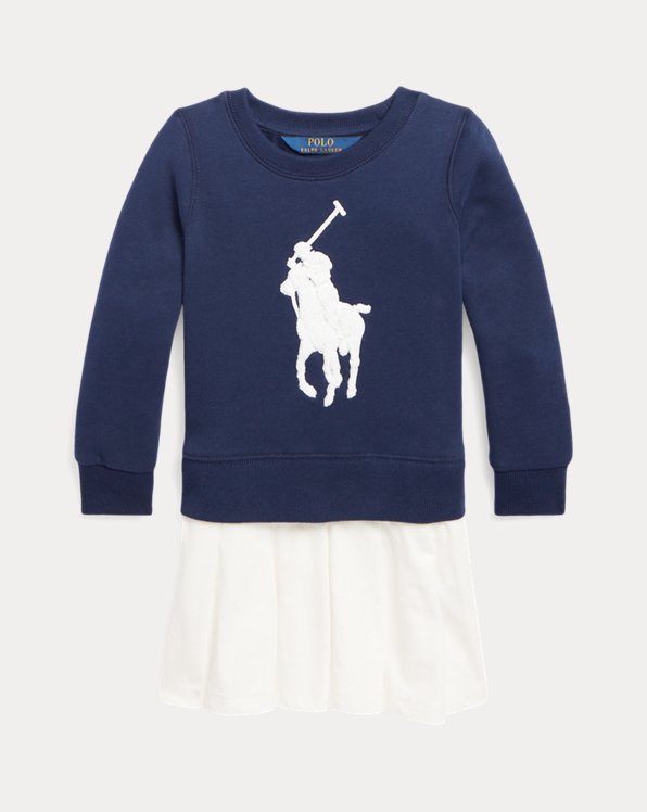 Big Pony Fleece Sweatshirt Dress