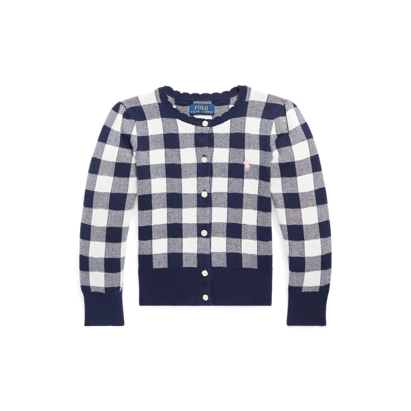 Gingham Cotton Cardigan
