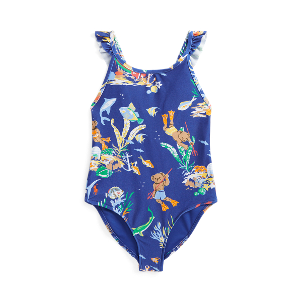 Polo Bear Stretch One-Piece Swimsuit