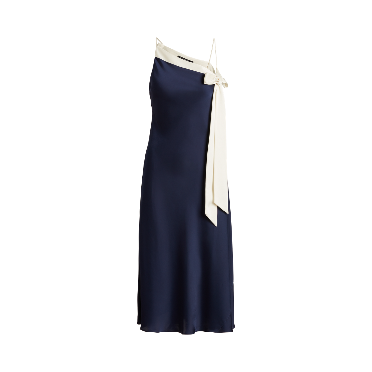 Two-Tone Charmeuse Cocktail Dress | Ralph Lauren