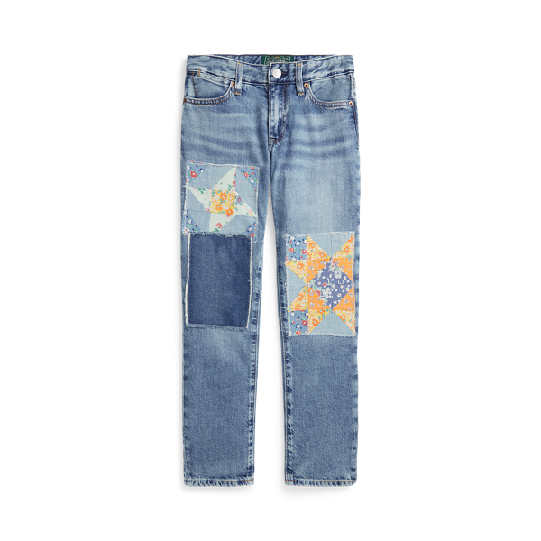 Patchwork Astor Slim Boyfriend Jean
