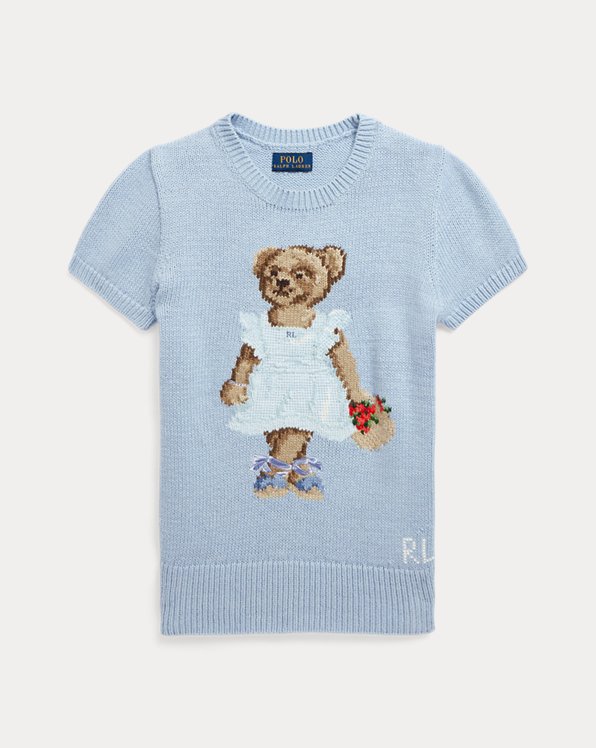 Polo Bear Cotton Short-Sleeve Jumper