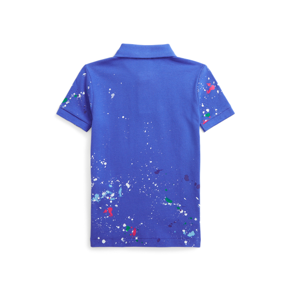 Boys 2-7 Paint-Splatter Cotton Mesh Polo Shirt 2