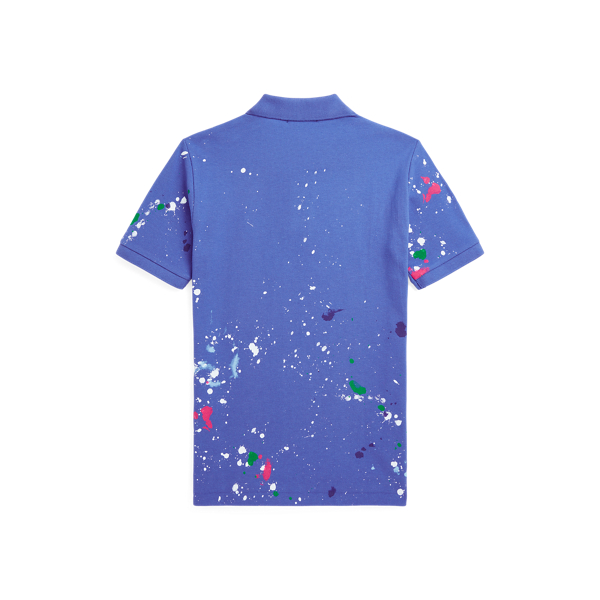 Boys 8-18 Paint-Splatter Cotton Mesh Polo Shirt 2