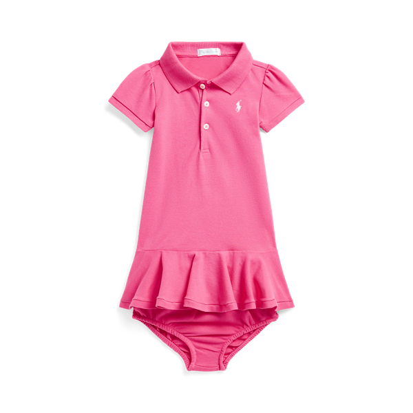 Stretch Mesh Polo Dress and Bloomer