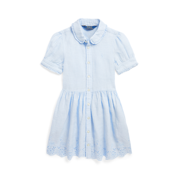 Embroidered Linen Shirtdress