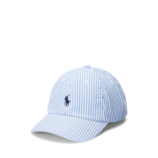 Casquette de baseball seersucker coton