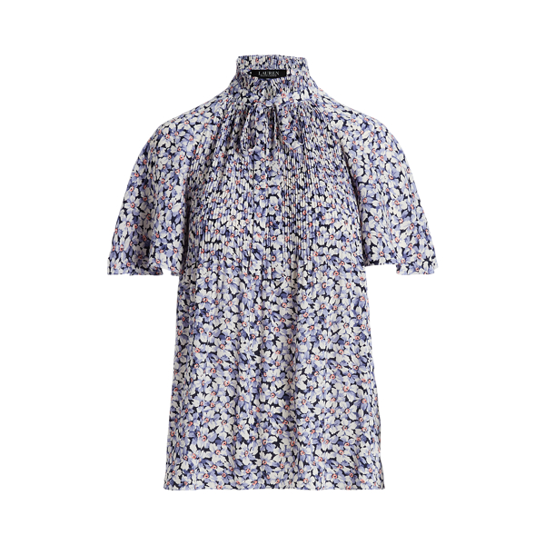 Floral Pleated Georgette Blouse