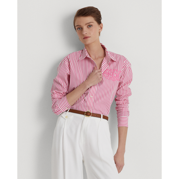 Striped Cotton Broadcloth Shirt