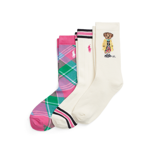Polo Bear Crew Sock 3-Pack GIRLS 7–14 YEARS 1