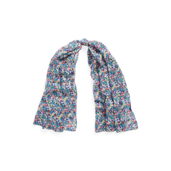 Camila Pleated Floral Scarf