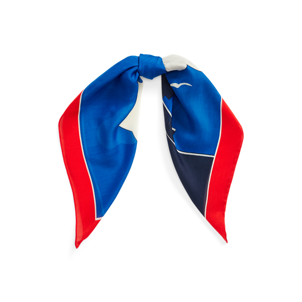 Olivia Print Silk-Blend Square Scarf