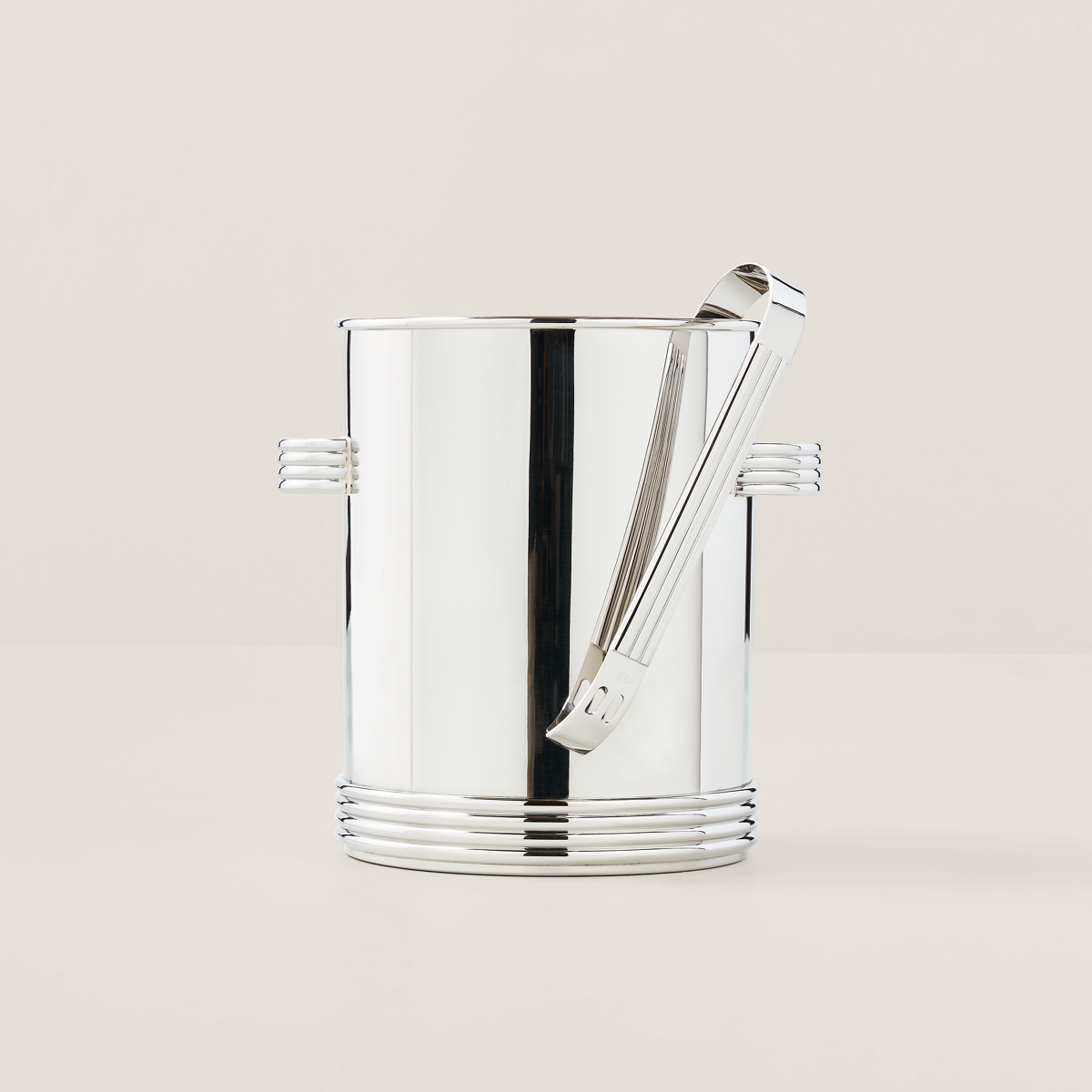 Monogramed Ice Bucket & Tongs Set