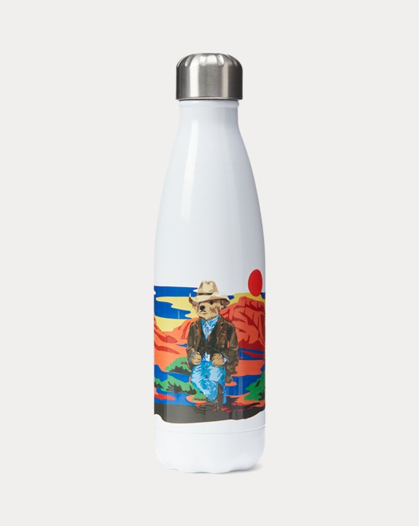 Cowboy Polo Bear Water Bottle