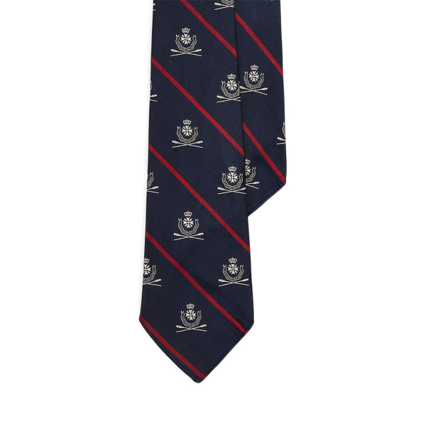 Vintage-Inspired Striped Silk Club Tie