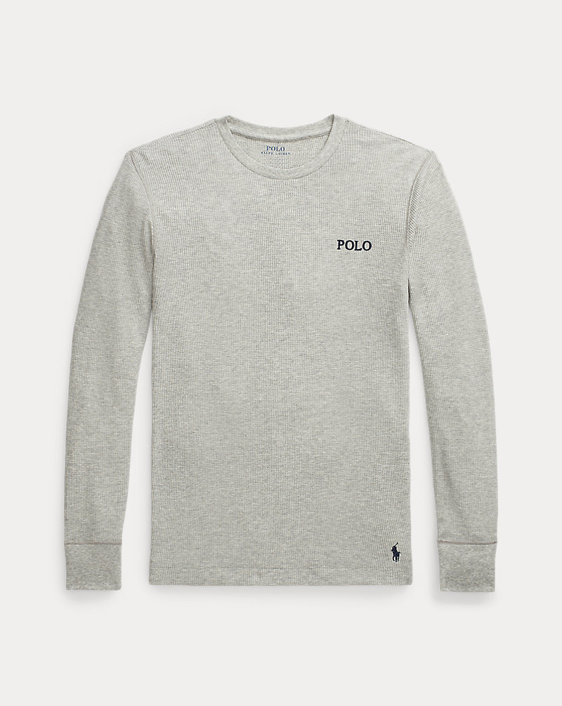 T-shirt de nuit col rond tricot gaufré Polo Ralph Lauren 1