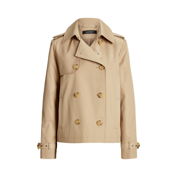 Short Double-Breasted Trench Coat | Ralph Lauren