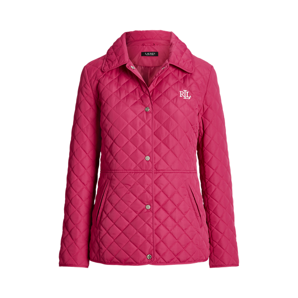 Polo Ralph Lauren Tricot Quilted Jacket for Women with Genuine