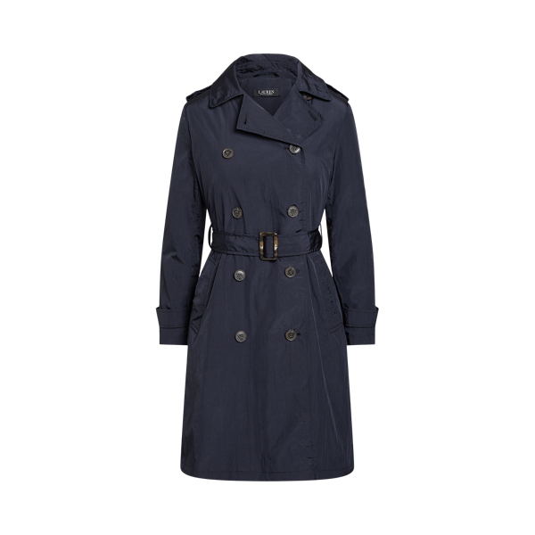 Belted Double-Breasted Trench Coat