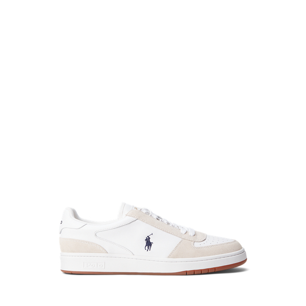 Baskets Court en cuir et daim