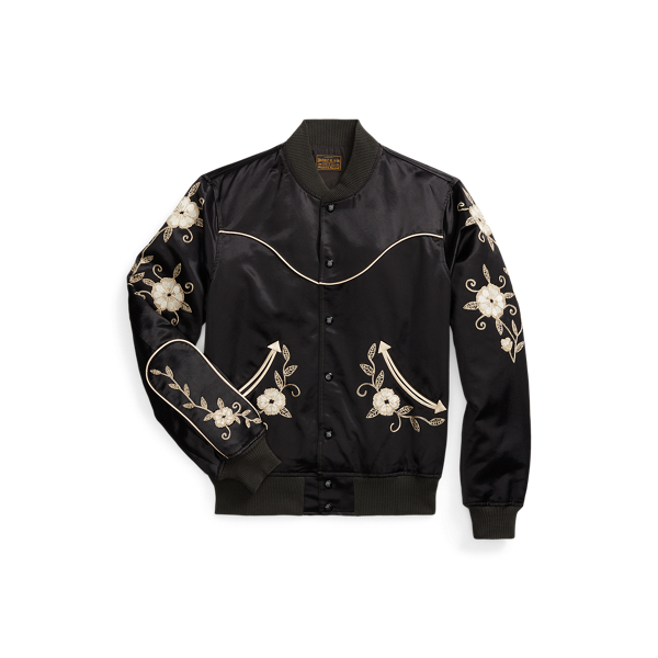 ROLL ロウル　EMBROIDERED WESTERN JACKETカラーブラック