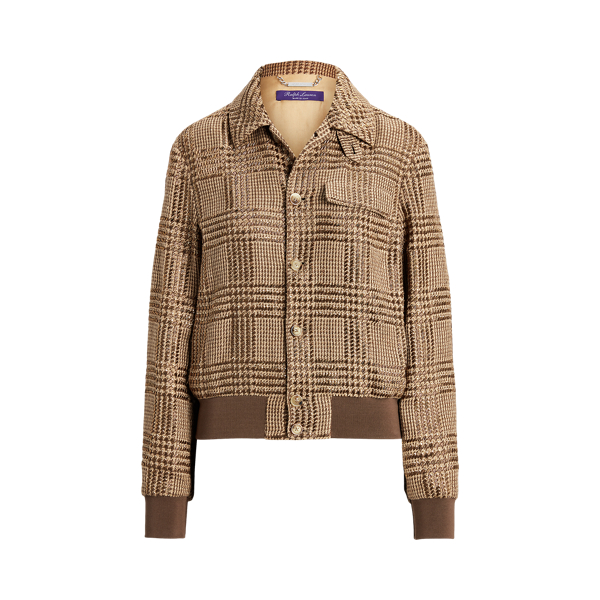 Araminta Embellished Glen Plaid Jacket | Ralph Lauren
