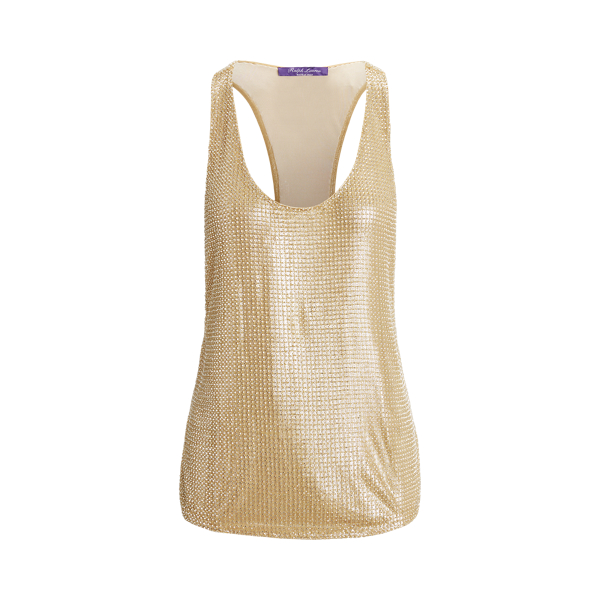 Presling versierde tule blouse voor dames | Ralph Lauren® NL