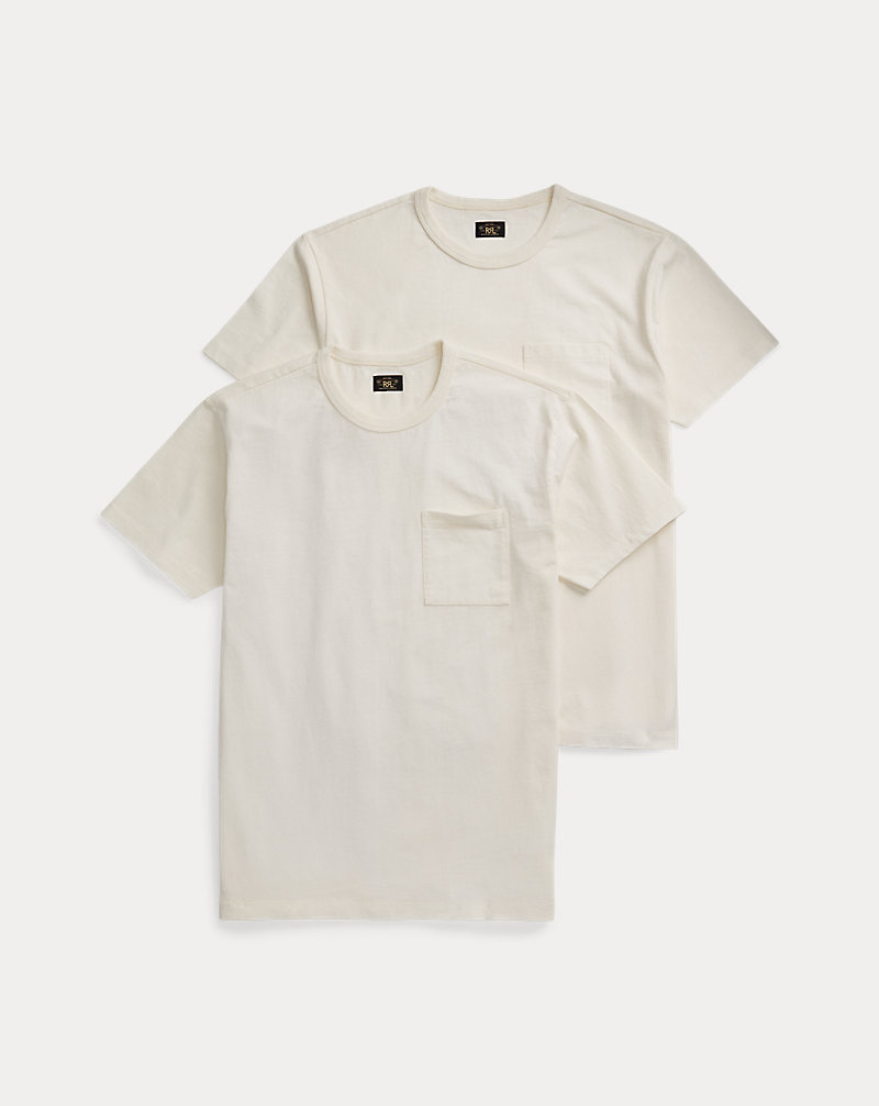 Garment-Dyed Pocket T-Shirt Two-Pack RRL 1