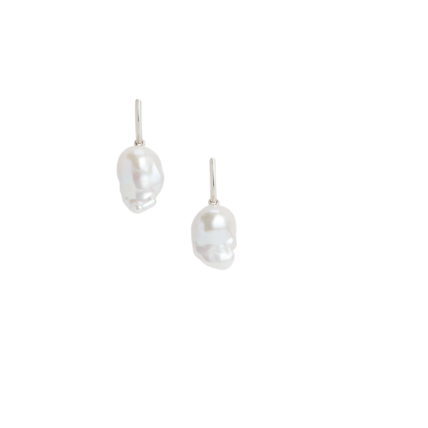 Pendants d'oreilles en argent et perles Ralph Lauren Collection 1