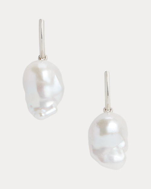 Sterling Silver & Pearl Drop Earrings
