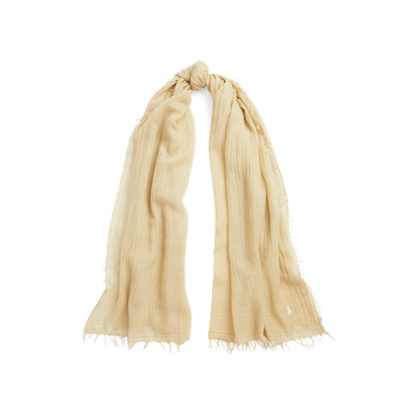 Fringe-Trim Wool-Blend Scarf