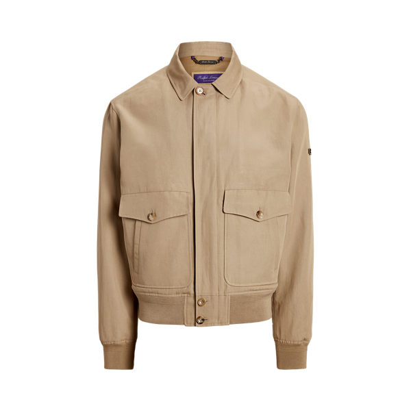 Aidan Cotton-Linen Bomber Jacket