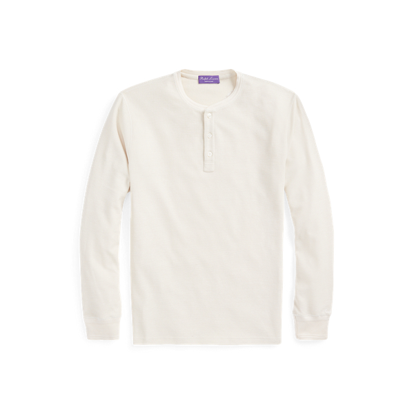 Cotton-Silk Henley Shirt