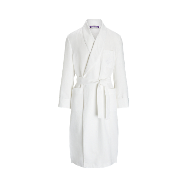 Monogram Linen Robe
