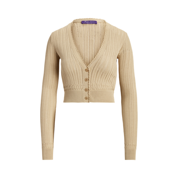 Silk Pointelle Cardigan