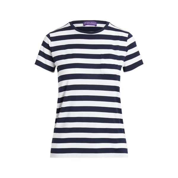 Striped Crewneck Pocket Tee