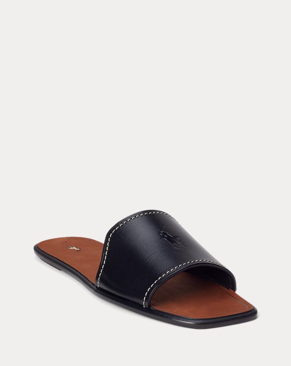 Vachetta Leather Slide Sandal
