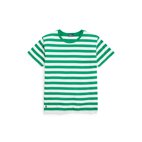 Striped Cotton Jersey Crewneck Tee