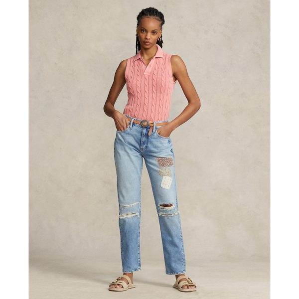 The Slim Tapered Patchwork Jean