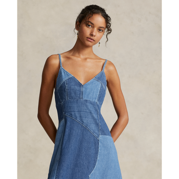 Denim Patchwork Sleeveless Dress for Women | Ralph Lauren® EC